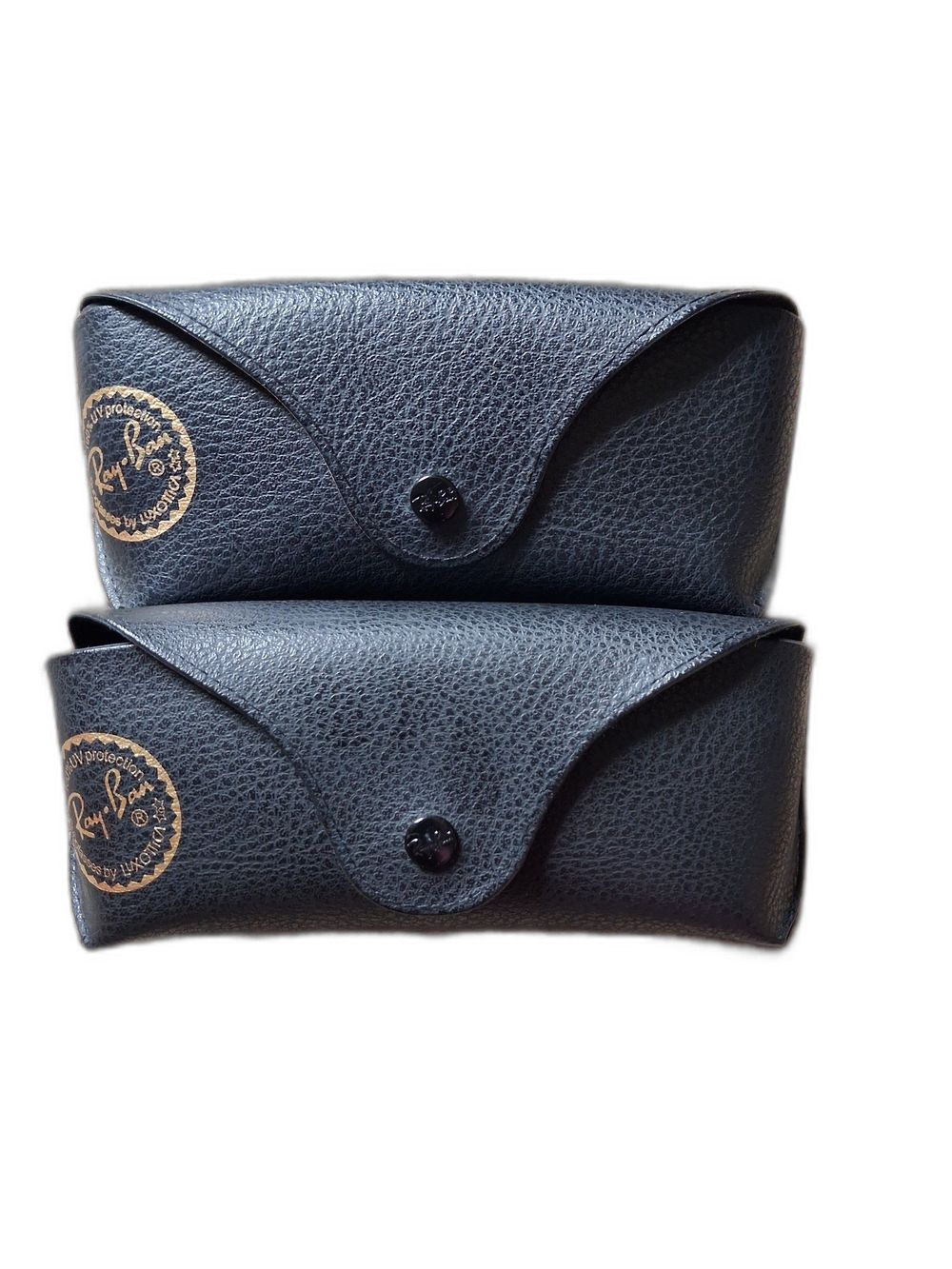 Ray-Ban Lot Of 2 Black Leather Sunglass Case Classic Protective Pouch